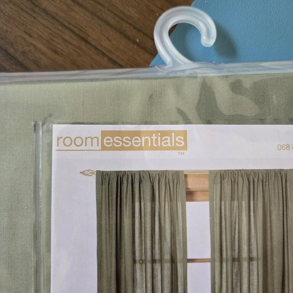 Sage Green Window Panel Set, 42